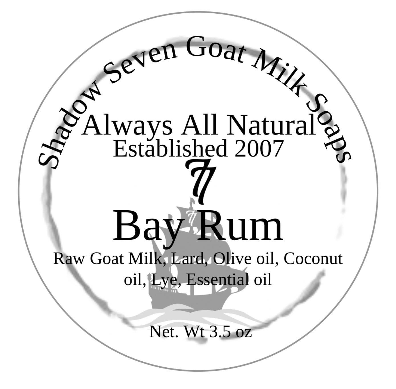 GMS - Bay Rum: Refreshing Goat Milk Soap for a Crisp, Clean Feel!