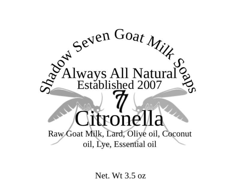 GMS - Citronella Oil: Springtime Essential Goat Milk Soap for Insect Protection!