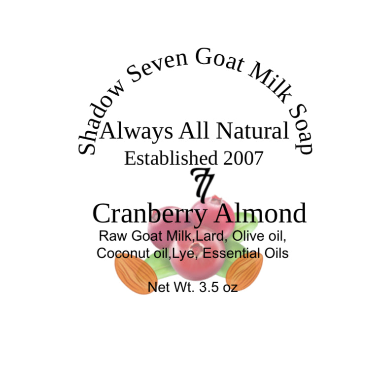 GMS - Cranberry Almond Harmony: Rejuvenating Goat Milk Soap for a Refreshing Clean!