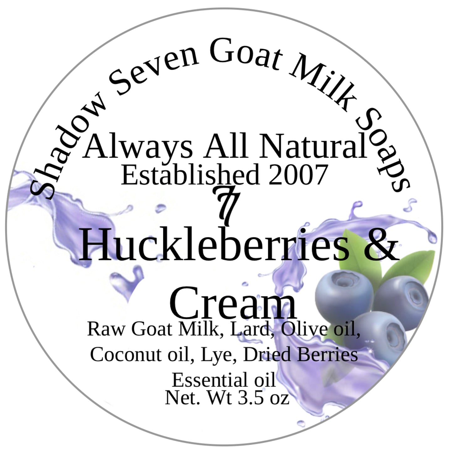 GMS - Huckleberry Bliss: Creamy Dreamy Goat Milk Suds!