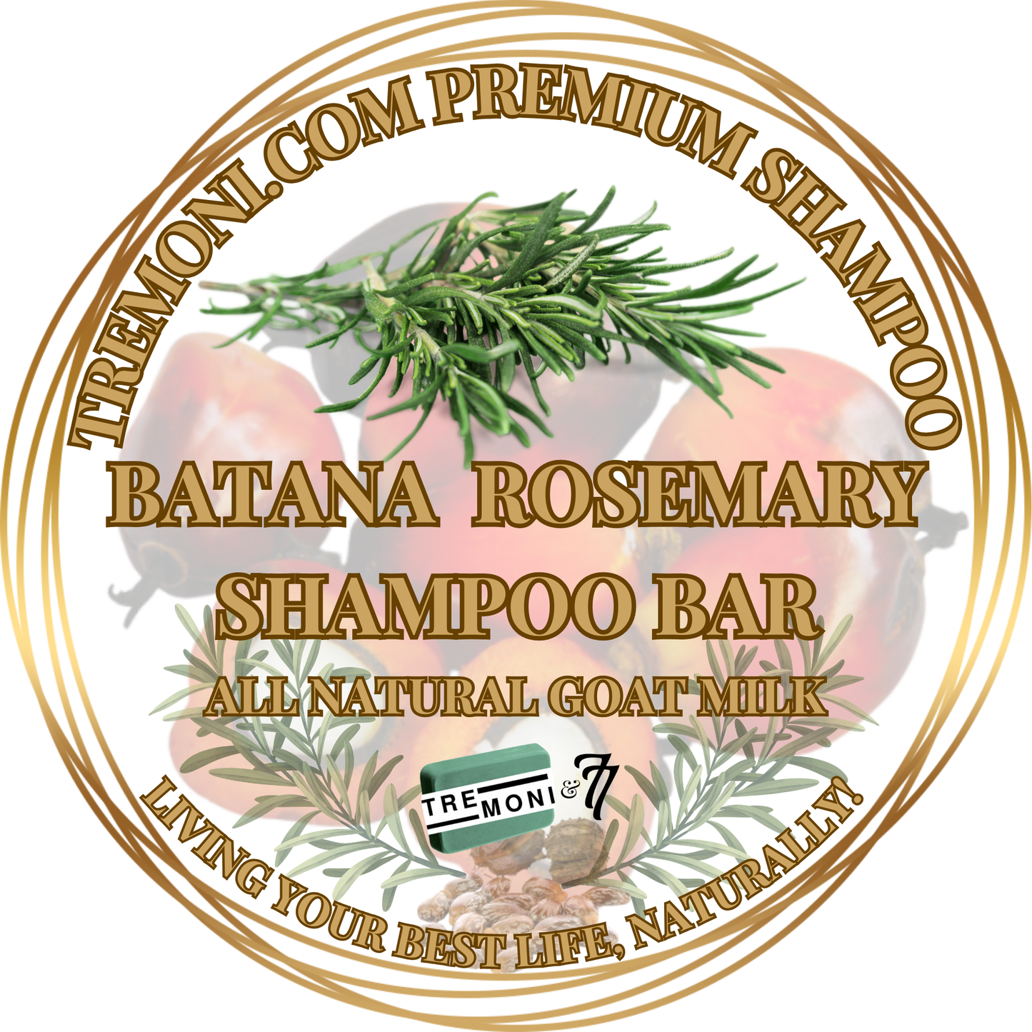 AYURVEDIC 🌿 INSPIRED Batana Oil with Rosemary Oil Shampoo Bar: Nourish Your Hair, Naturally!