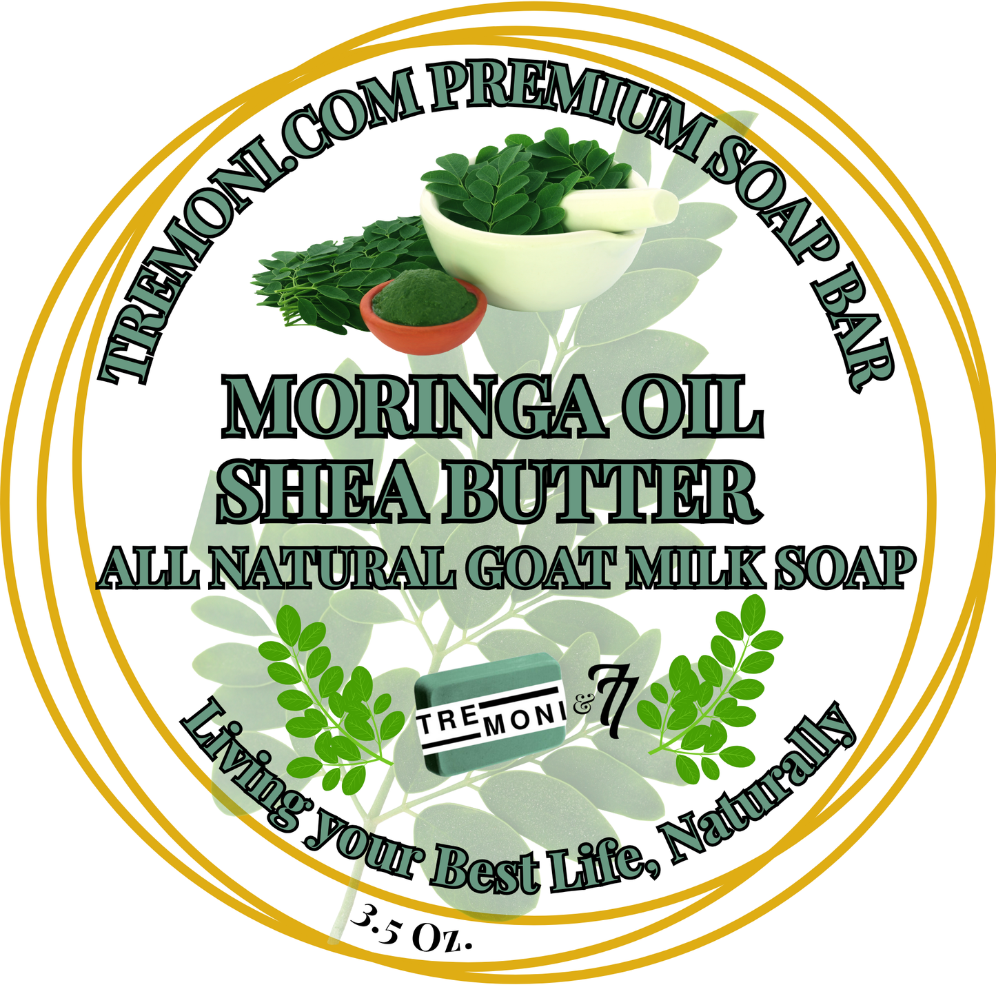 AYURVEDIC 🌿 INSPIRED Moringa & Shea Radiance: Refreshing Goat Milk Soap for Silky Smooth Skin!