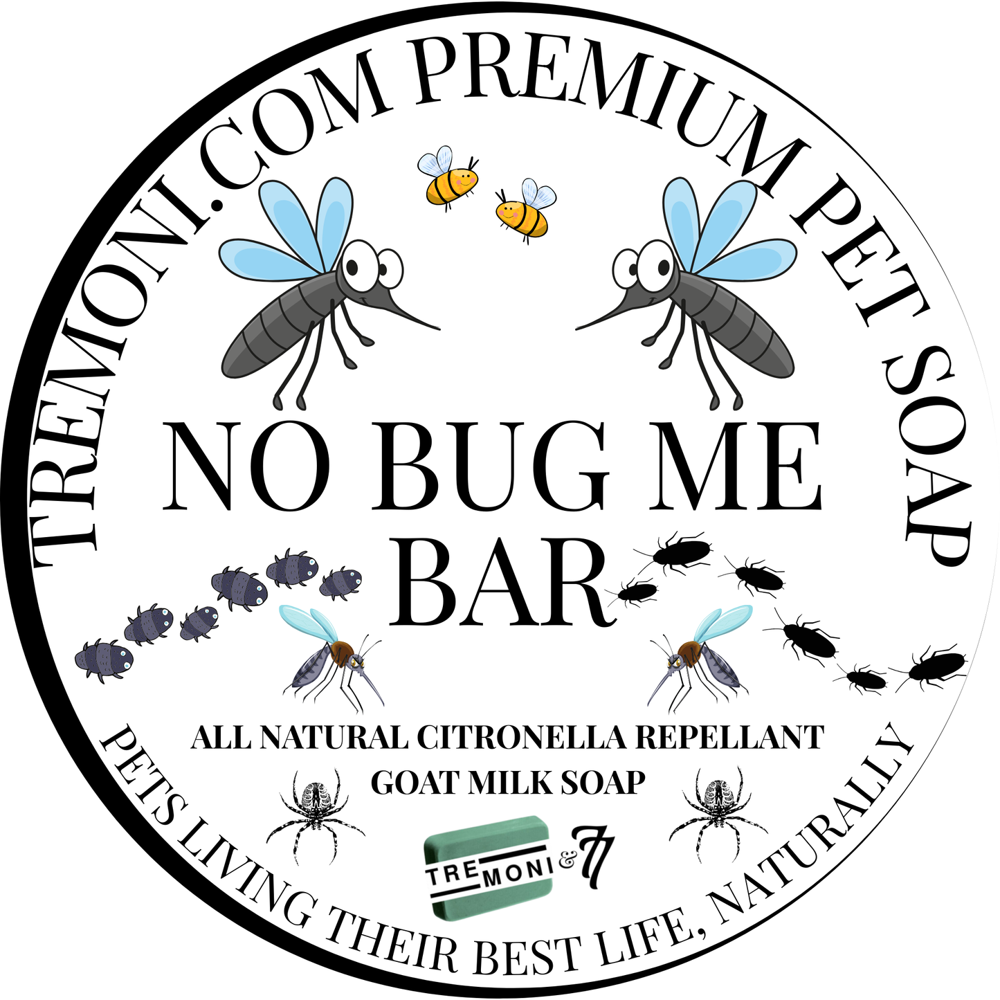 PETS - PEST-FREE PET WASH (No Bug Me Bar with Citronella)