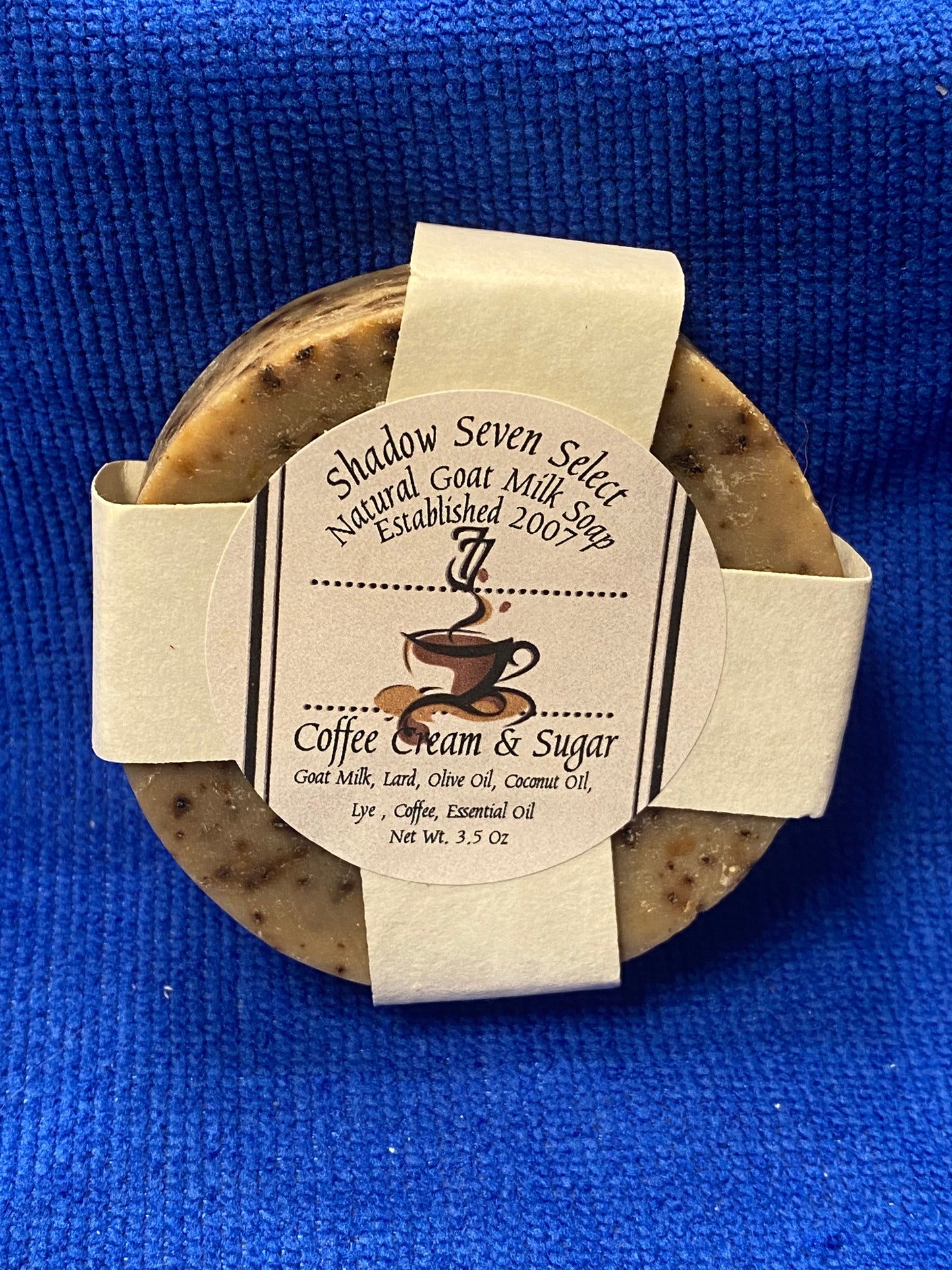 Coffee, Cream, and Sugar Natural Goat Milk Soap Bar. BOX of 5 BARS!