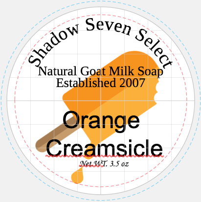 Orange Creamsicle Natural Goat Milk Soap Bar